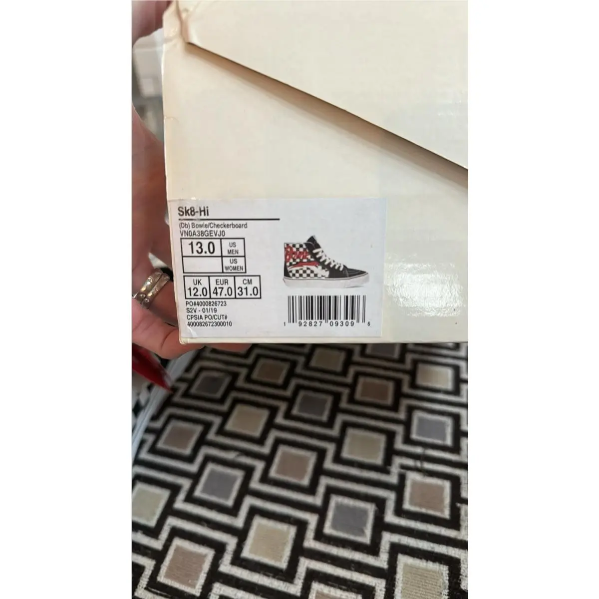 Vans shoes - VANS SK8 - VN0A38GEVJ0 - Black, Manufacturer: black white red (UPC: 0192827093096) 5