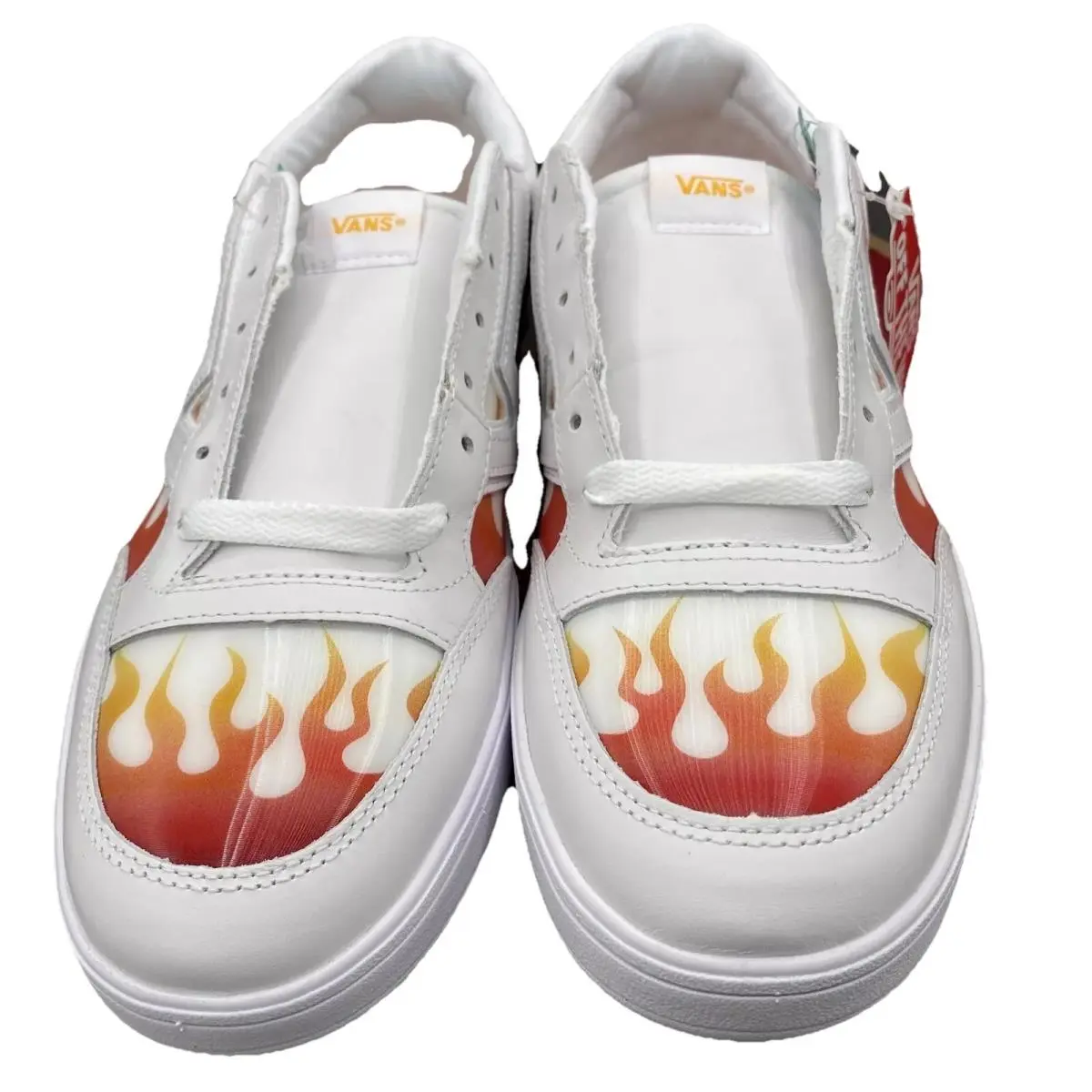 Vans Lowland CC Comfy Cush White Flames VN0A4TZY4H4 Men`s 11 Women`s 12.5