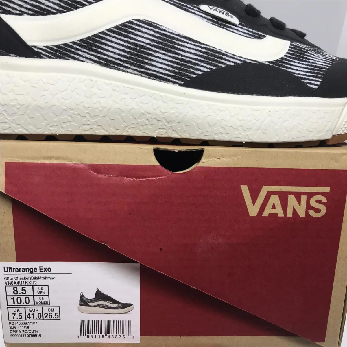 Vans shoes - VANS UltraRange Exo - UltraRange Exo - VN0A4U1KXU2 - Black / Marshmallow - White (UPC: 0194115438763) 4