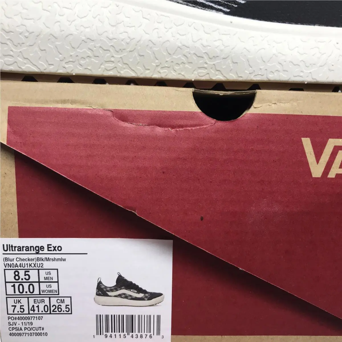 Vans shoes - VANS UltraRange Exo - UltraRange Exo - VN0A4U1KXU2 - Black / Marshmallow - White (UPC: 0194115438763) 5