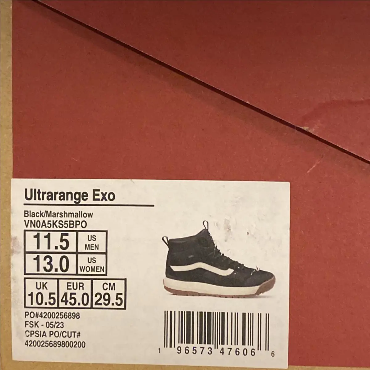 Vans shoes - VANS UltraRange - UltraRange - VN0A5KS5BPO - Black / White / Gum (UPC: 0196573476066) 5