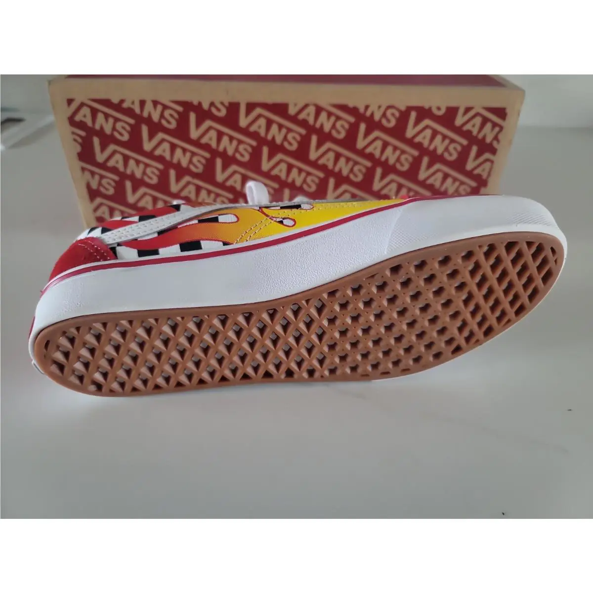 Vans shoes - VANS Old Skool - Old Skool - RED FLAMES - Red 2