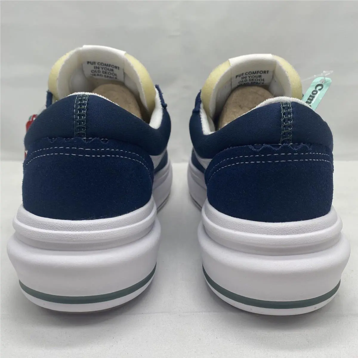 Vans shoes - VANS Old Skool Over - Old Skool Over - VN0A7Q5ELKZ - Dress Blues Blue / White / Green (UPC: 0196570670498) 4