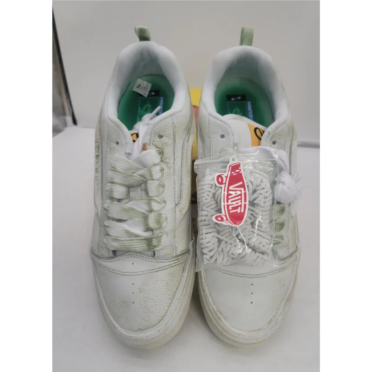 Vans shoes - VANS Knu Skool - Knu Skool - VN0007QDBGN - Green/Grass Staine/True White (UPC: 196570602963) 3