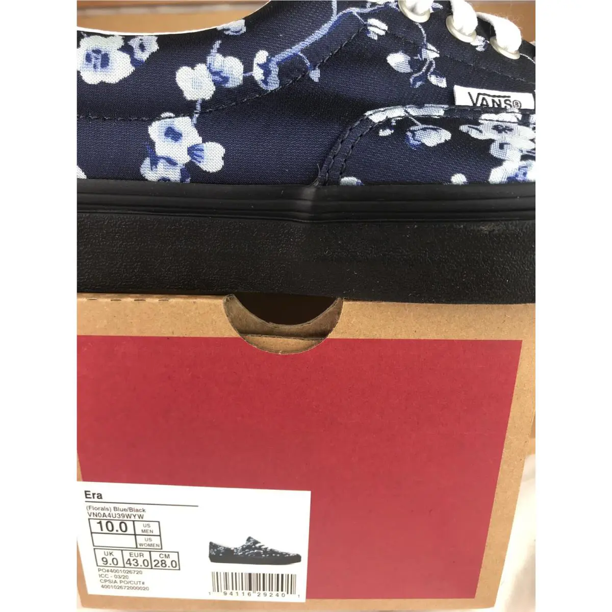 Vans shoes - VANS Era - Era - VN0A4U39WYW - Navy Blue Black (UPC: 0194116292401) 4