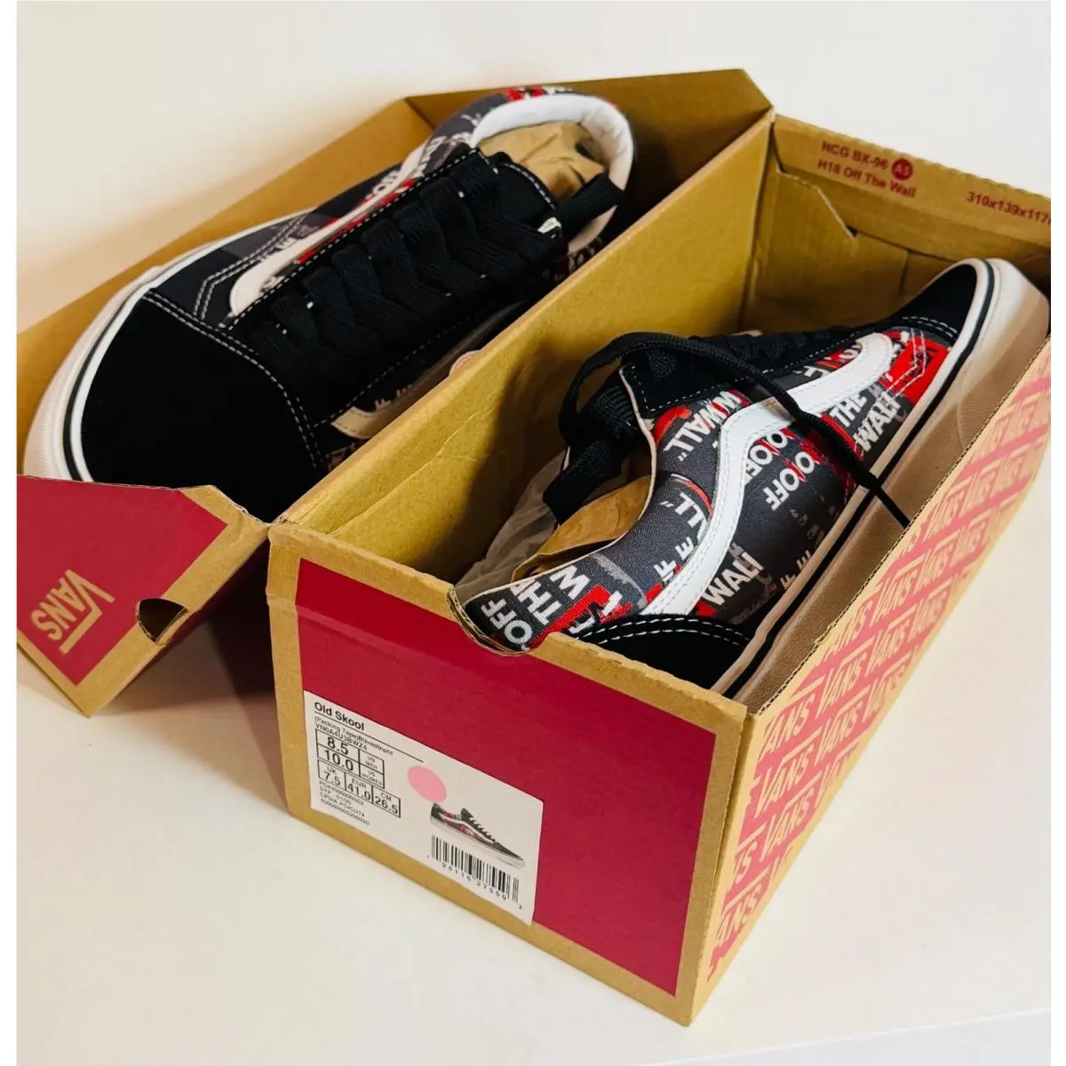 Vans shoes - VANS Old Skool - Old Skool - Sneaker - black/red/white 8