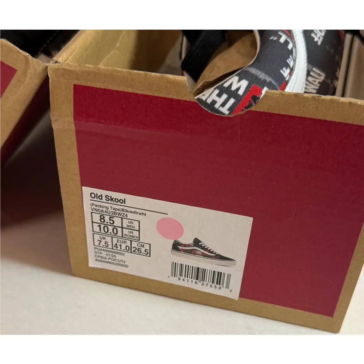 Vans shoes - VANS Old Skool - Old Skool - Sneaker - black/red/white 7
