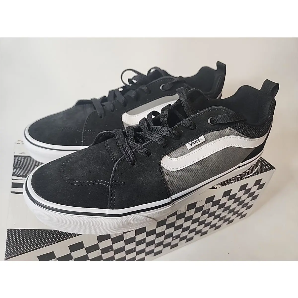 Vans shoes - Sidestripe - Sidestripe - VN0A5KQZ2PV - Black/Grey/White (UPC: 195436871369) 1