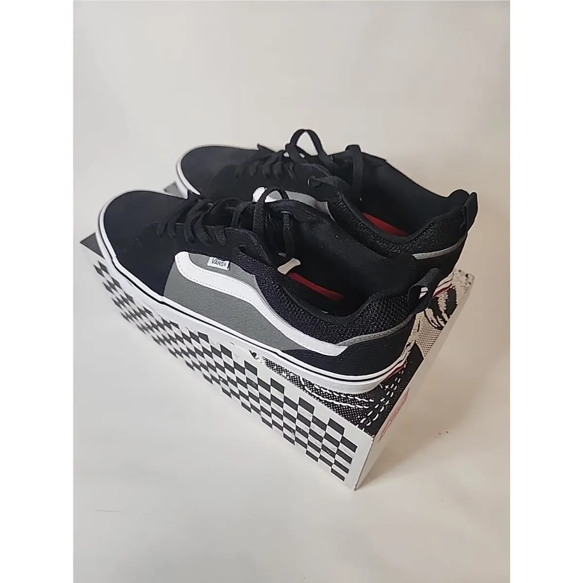 Vans shoes - Sidestripe - Sidestripe - VN0A5KQZ2PV - Black/Grey/White (UPC: 195436871369) 2