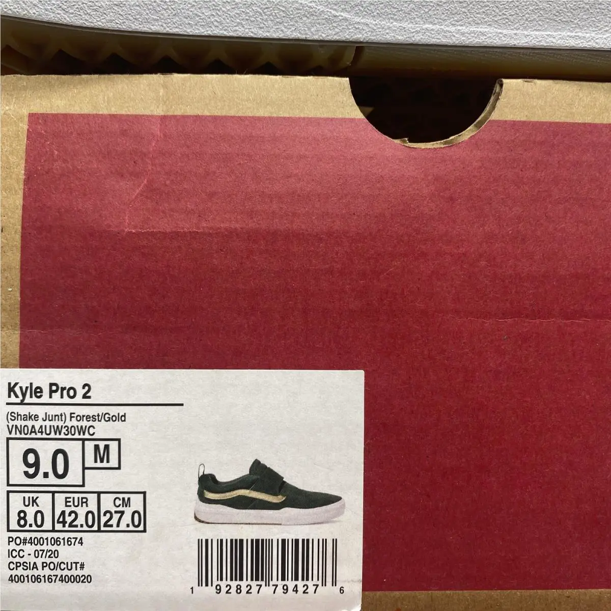 Vans shoes - VANS Kyle Pro 2 - Kyle Pro - VN0A4UW30WC - Forest Green / Gold / White (UPC: 0192827794276) 6