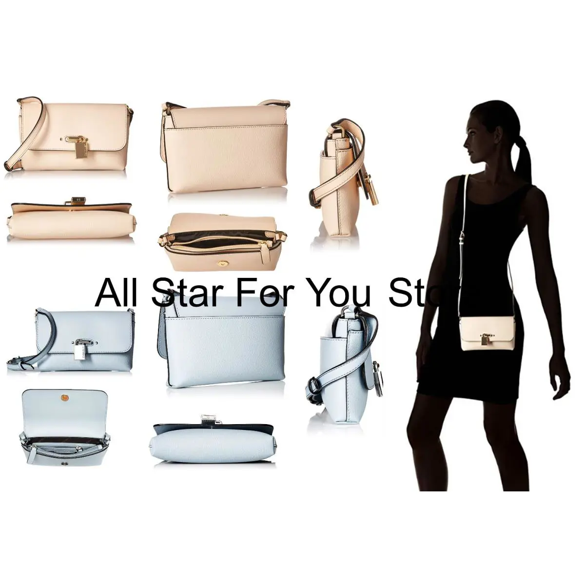 Calvin Klein Women`s Roxy Leather Crossbody Bag