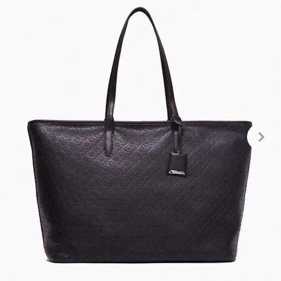 Calvin Klein Logo Pebble Small Tote Bag Black Women’s H0DA7GE2