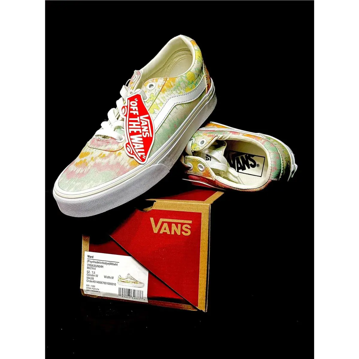 Vans shoes - VANS Ward - Ward - VN0A3IUN54H - Psychadelictiedye (UPC: 194903646776) 1