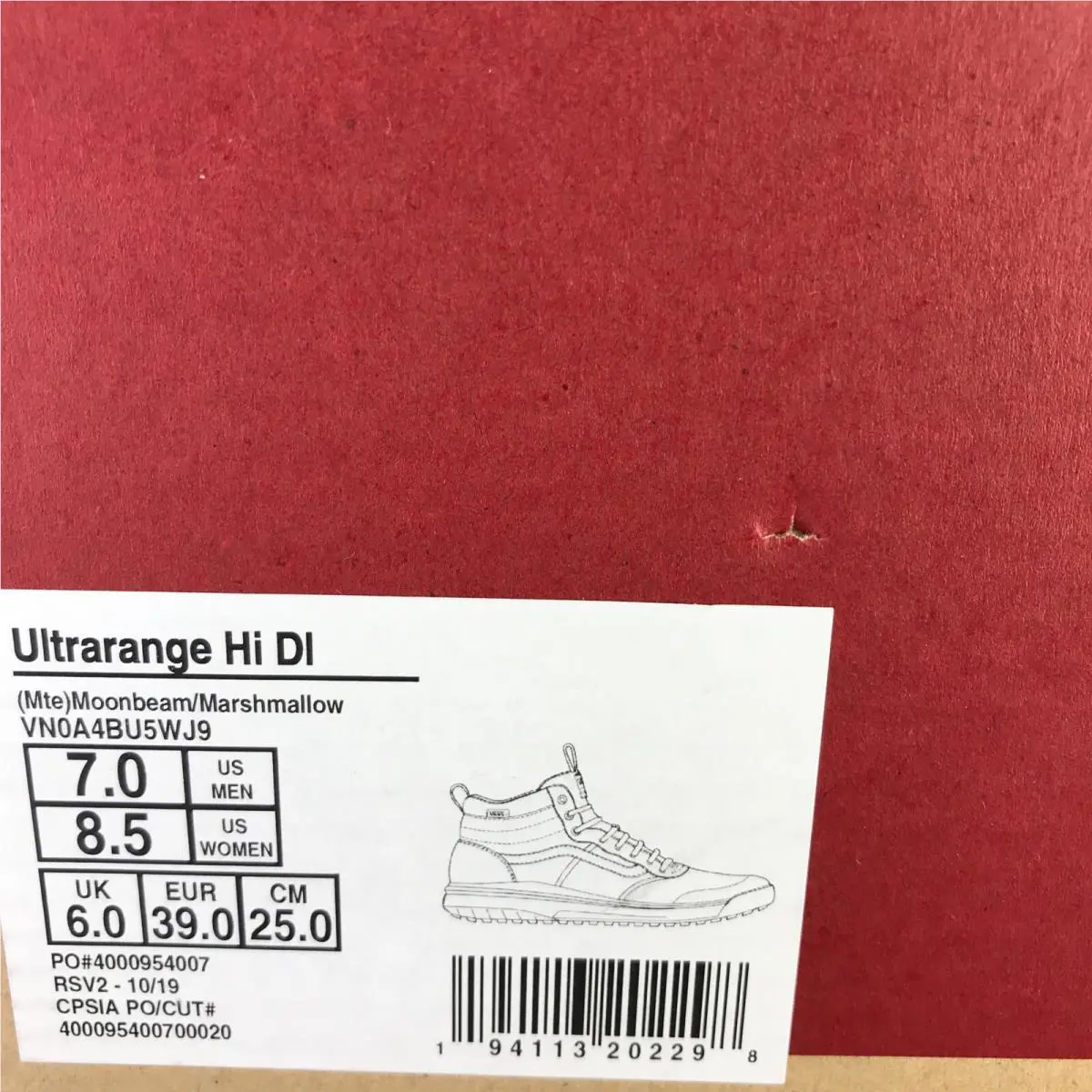 Vans shoes - VANS UltraRange - UltraRange - VN0A4BU5WJ9 - Moonbeam / Marshmallow, Purple Off White, Manufacturer: Moonbeam / Marshmallow (UPC: 0194113202298) 4