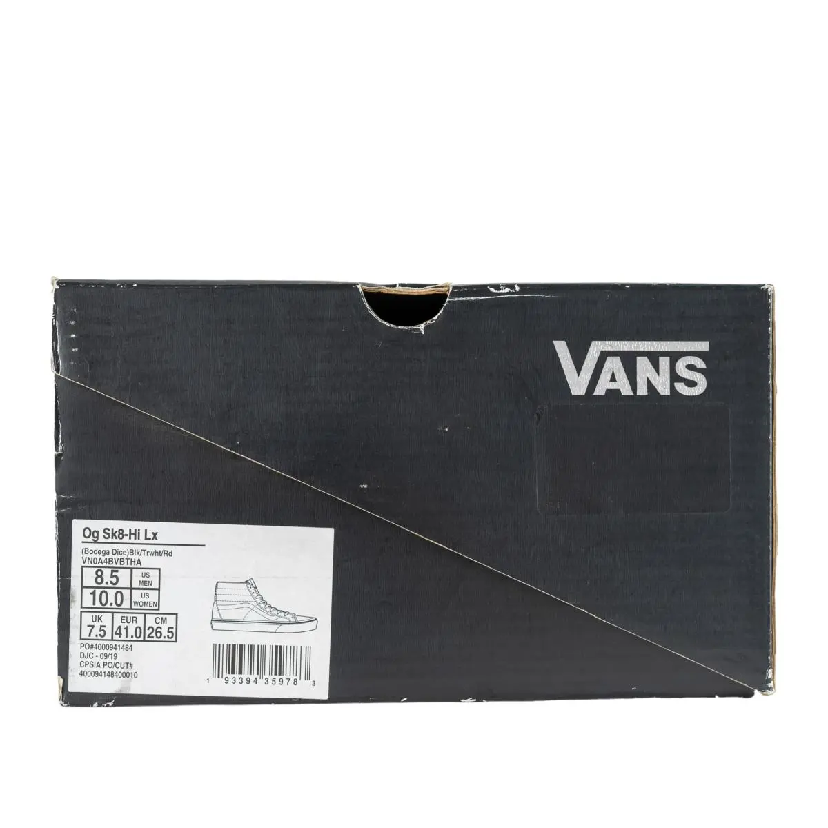 Vans shoes - VN0A4BVBTHA - VN0A4BVBTHA - Black/True White/Red 5