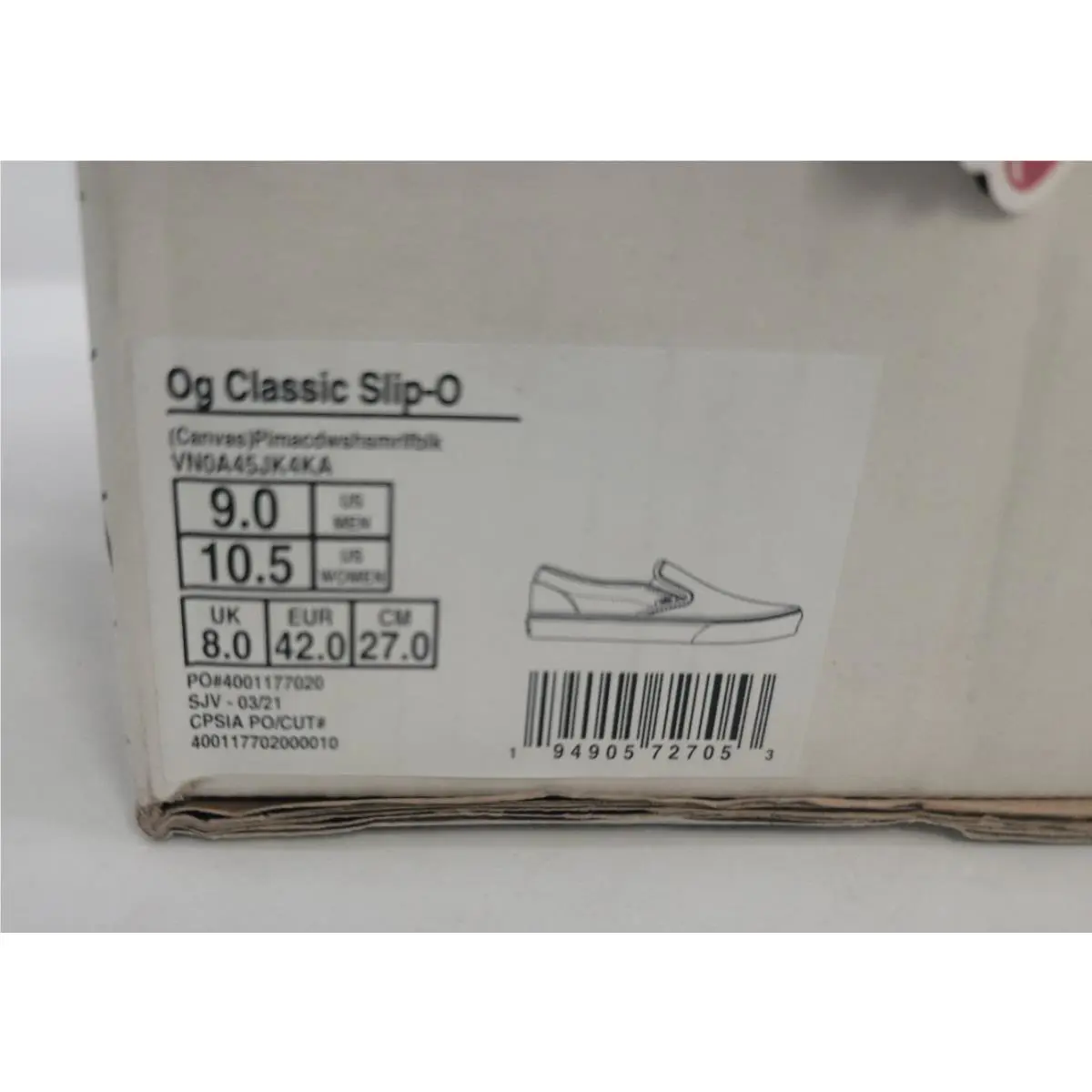 Vans shoes - OG - Black (UPC: 194905727053) 0