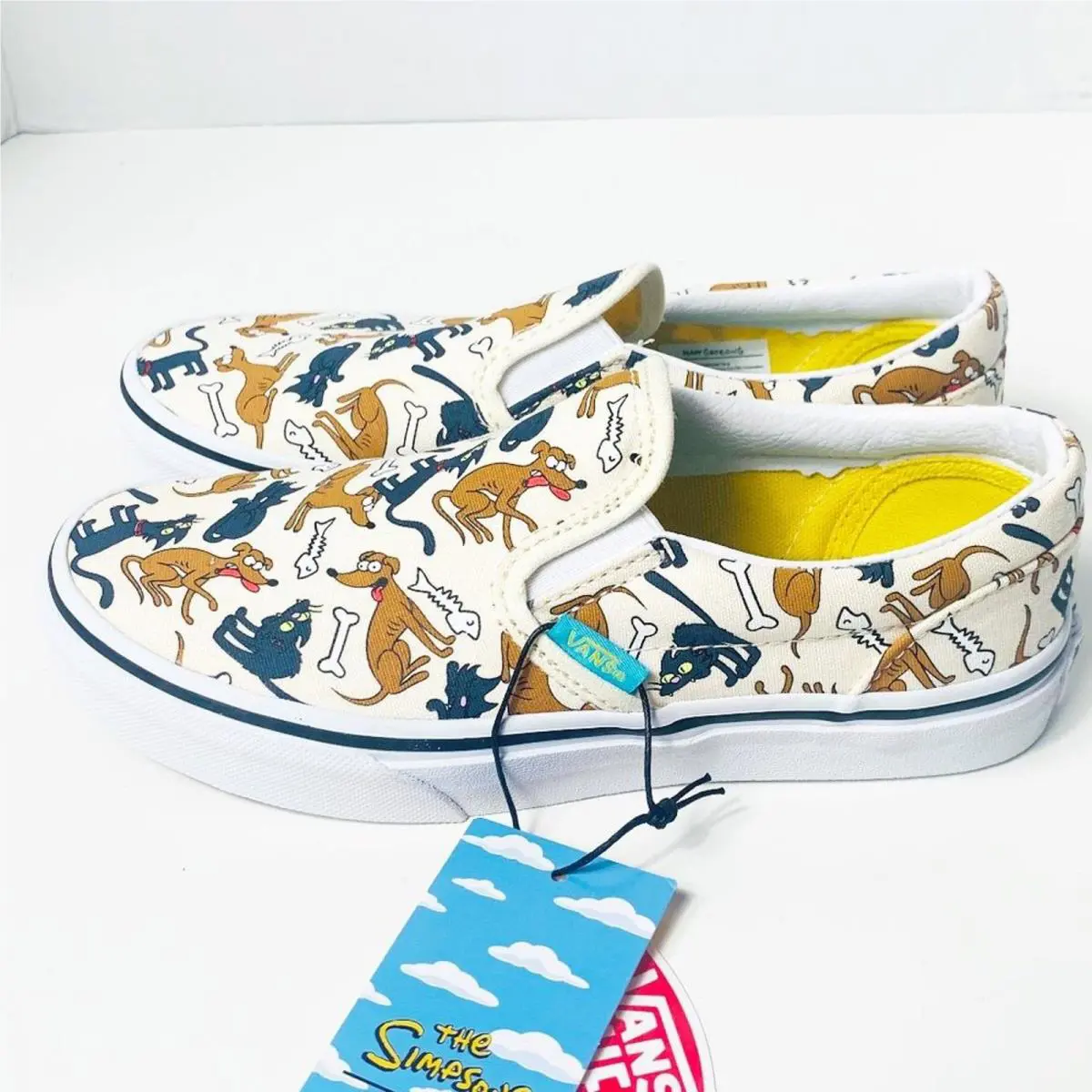 Vans shoes - Vans X The Simpsons Family Pets Classic Slip-On Trainers - Brown 7