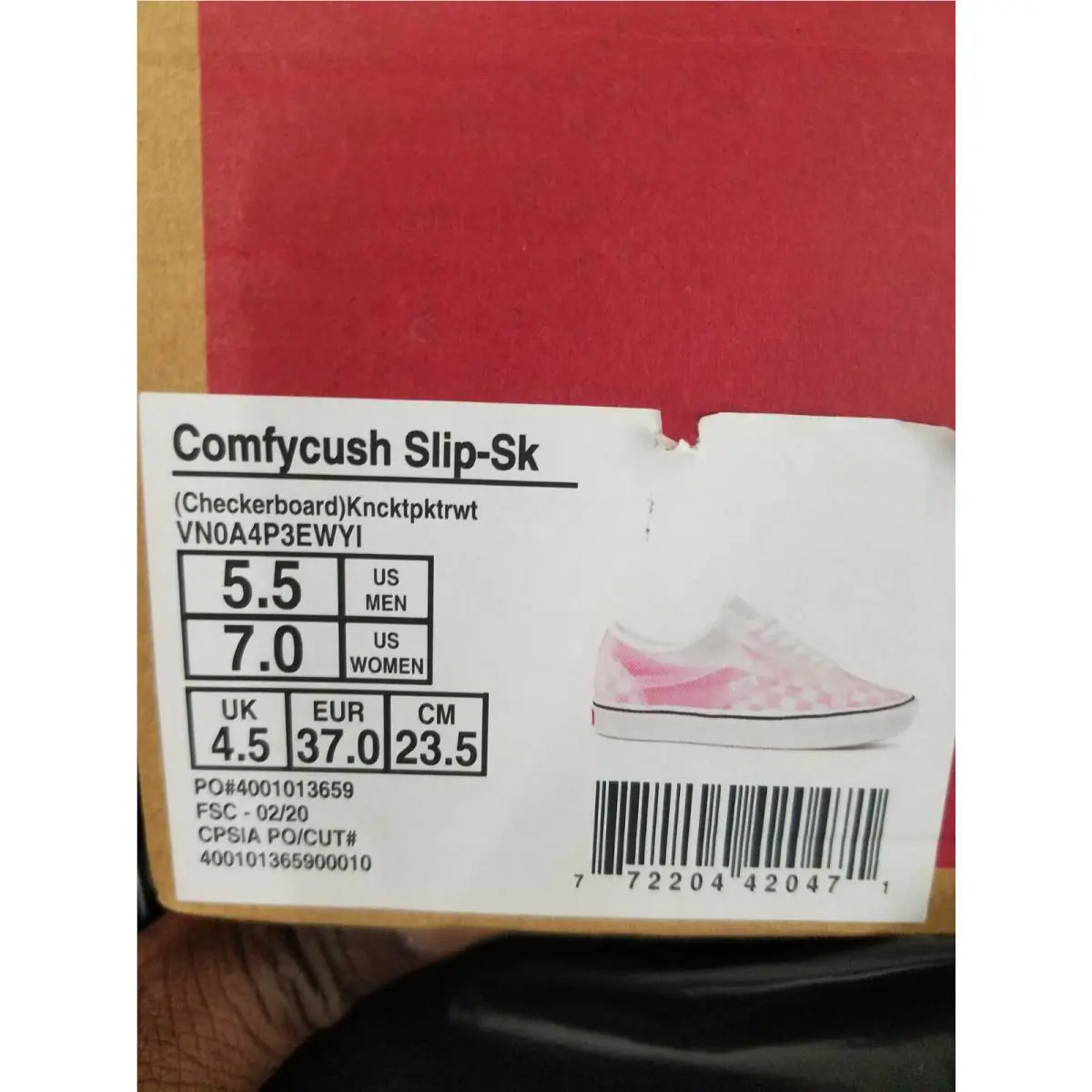 Vans shoes - Vans Comfycush - Comfycush - Pink, True White 3