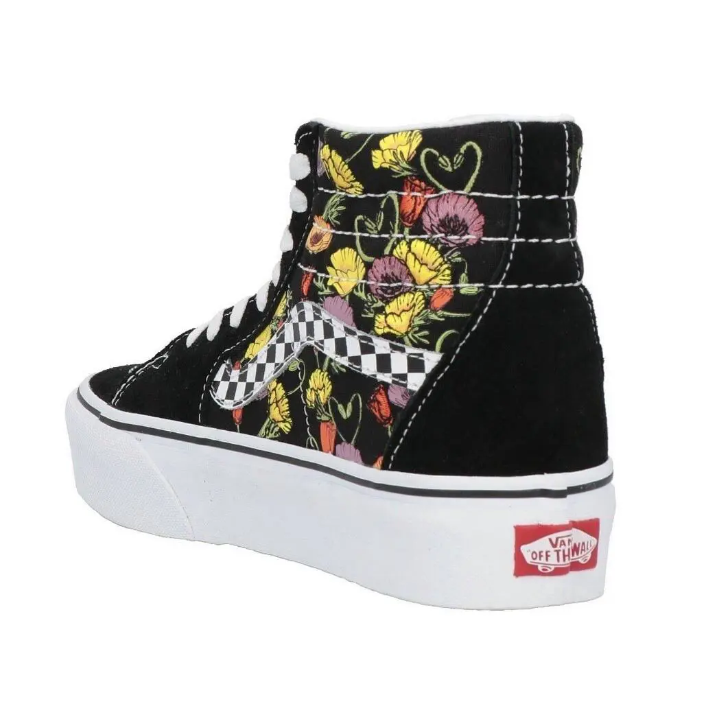 Vans shoes - Flowers - Flowers - Black 1