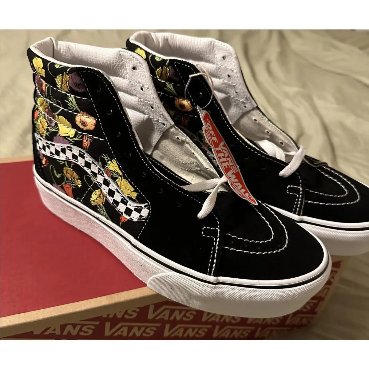 Vans shoes - Flowers - Flowers - Black 4