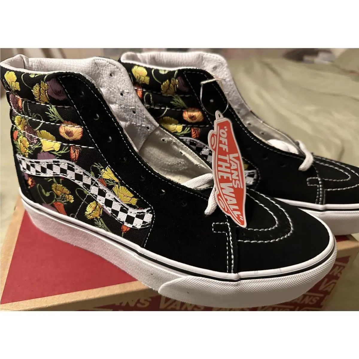 Vans shoes - Flowers - Flowers - Black 5