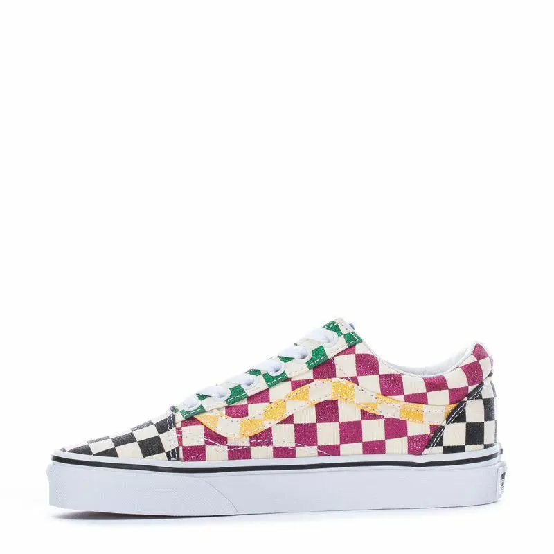 Vans shoes - (Glitter Check) Multi/True White 1