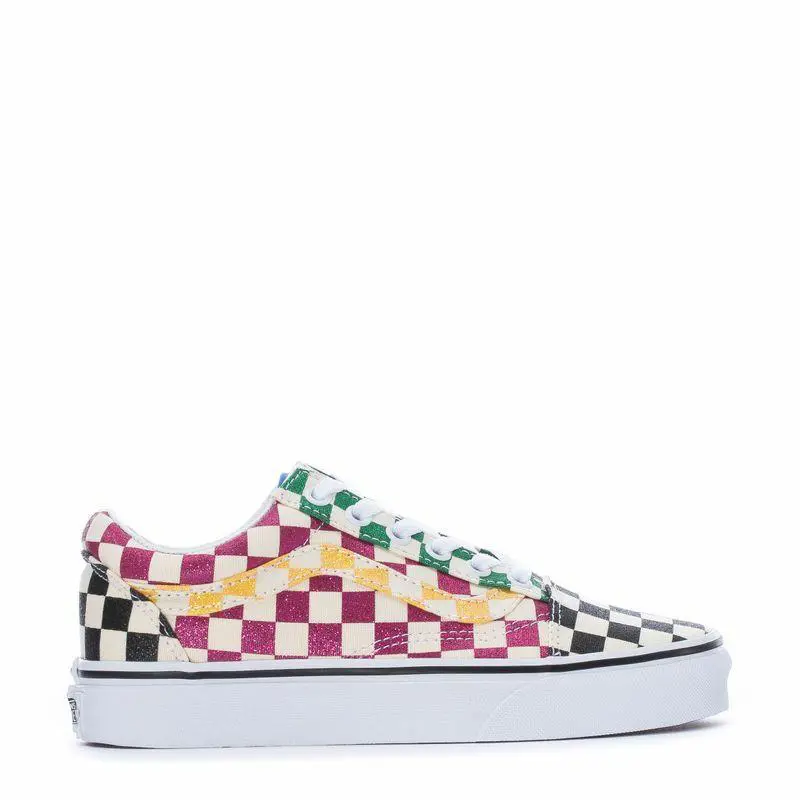 Vans shoes - (Glitter Check) Multi/True White 2