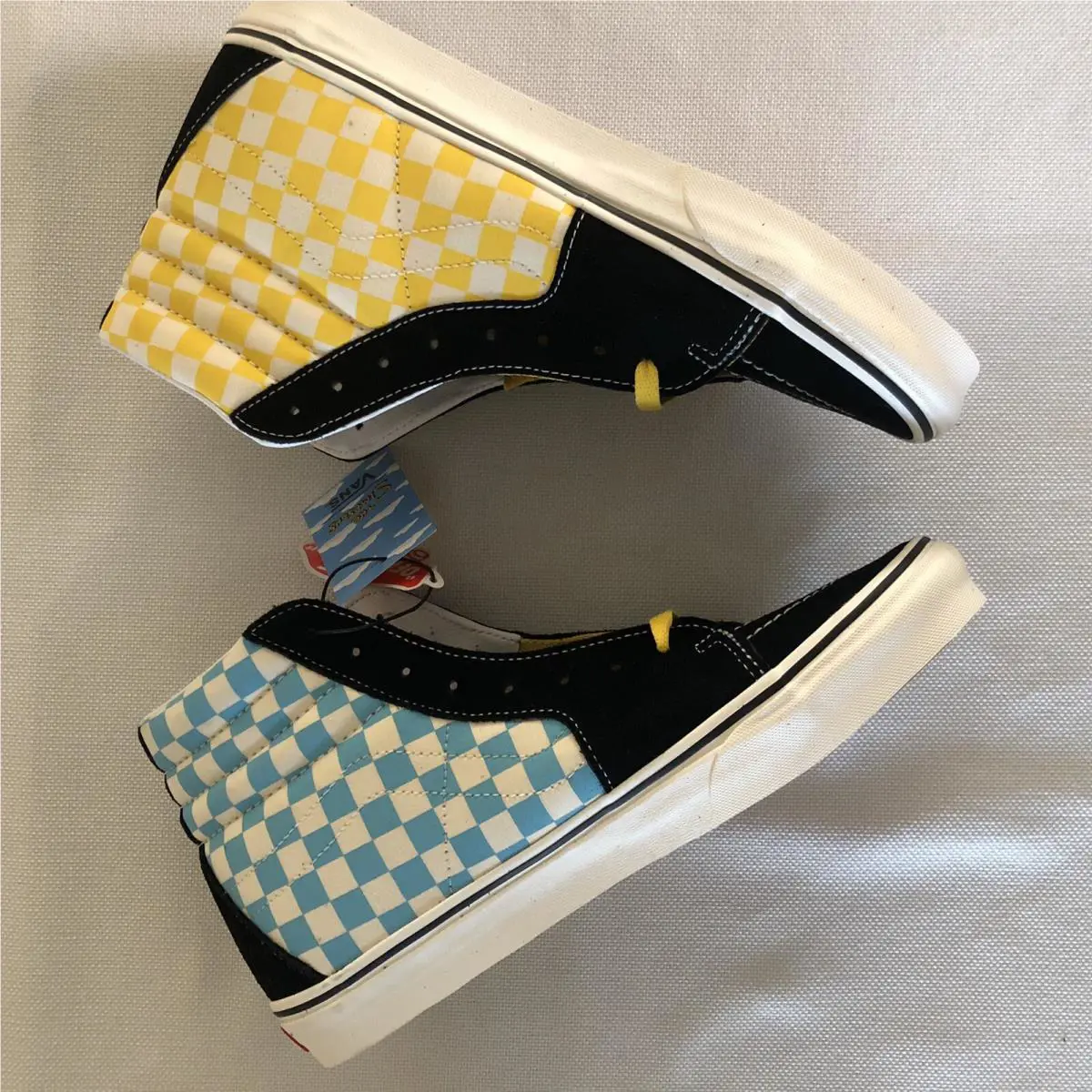 Vans shoes - Vans Sk8-Hi - Black Yellow White 3