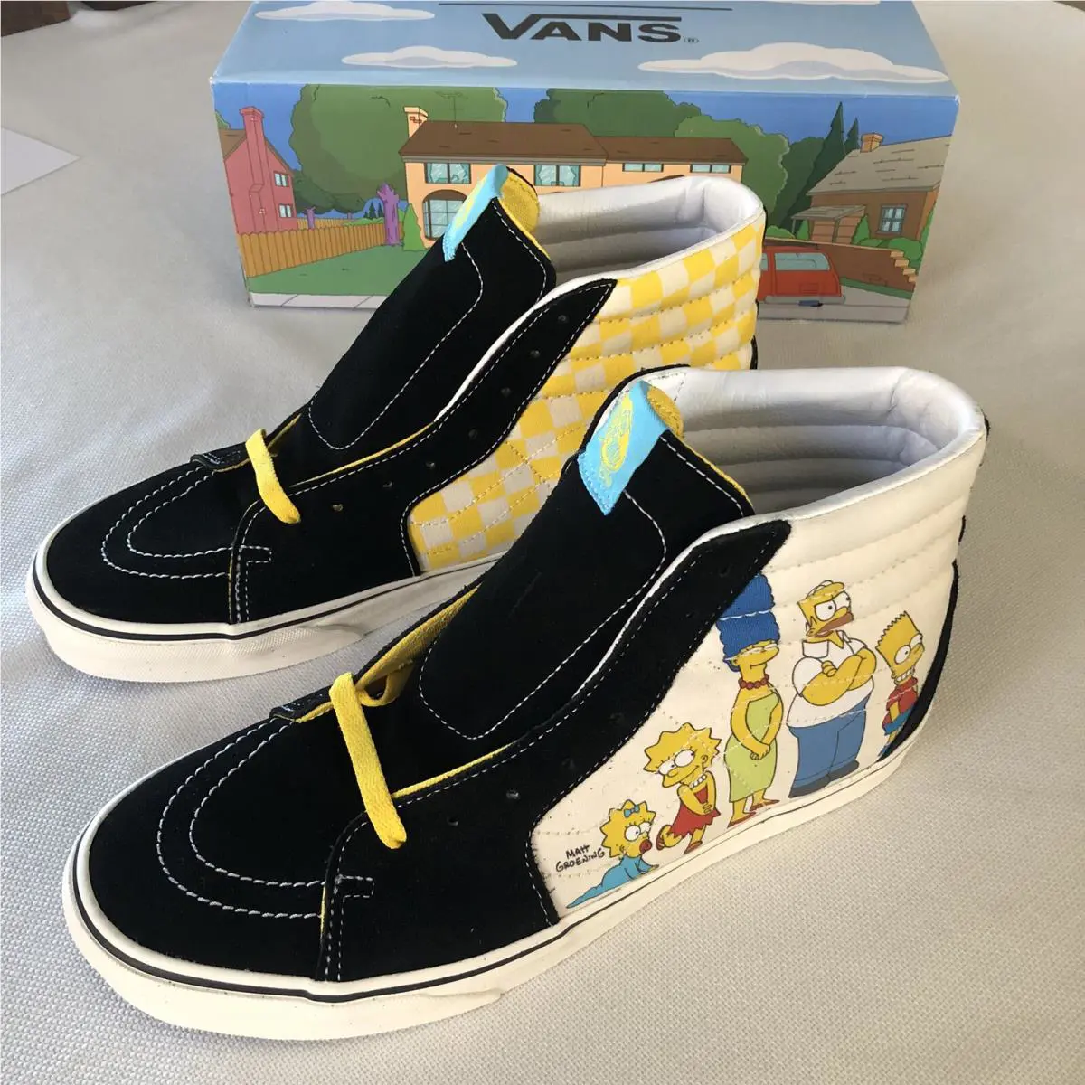 Vans shoes - Vans Sk8-Hi - Black Yellow White 6