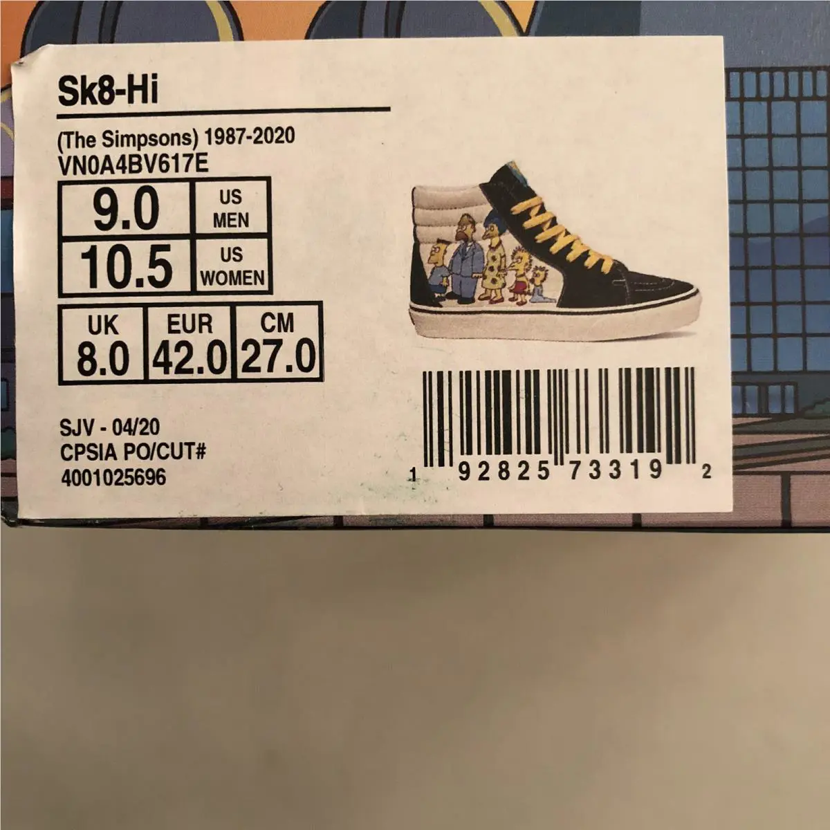 Vans shoes - Vans Sk8-Hi - Black Yellow White 8