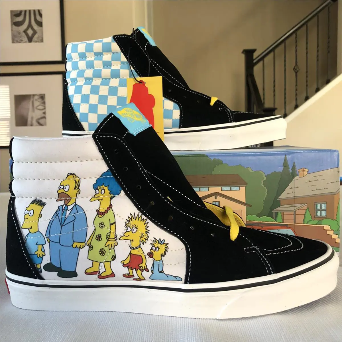 Vans shoes - Vans Sk8-Hi - Black Yellow White 0