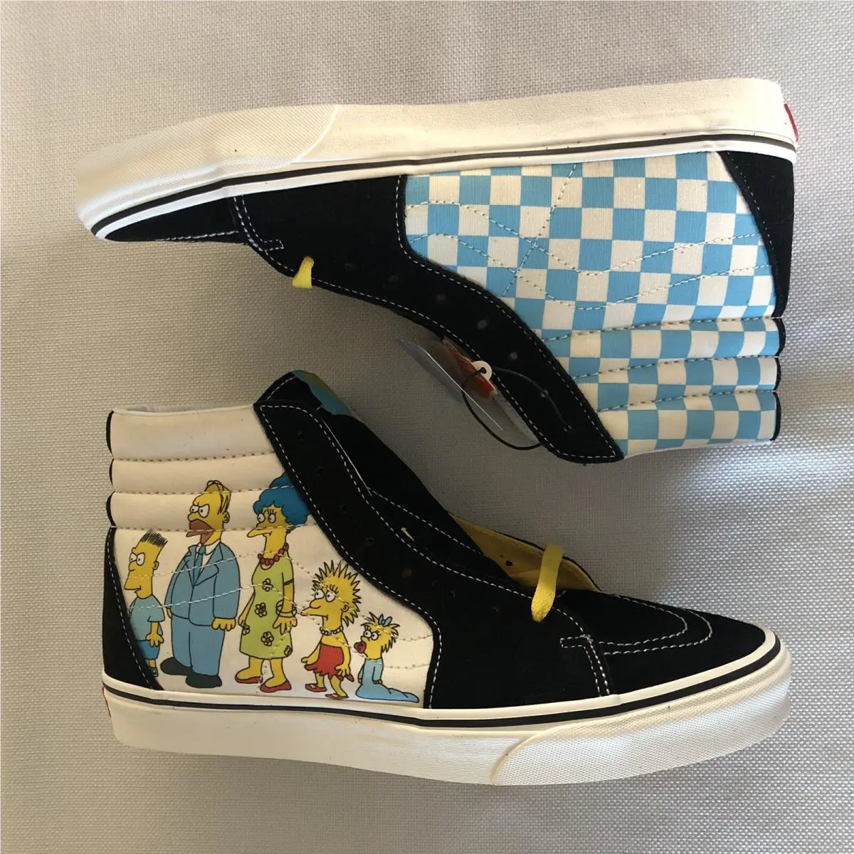 Vans shoes - Vans Sk8-Hi - Black Yellow White 1