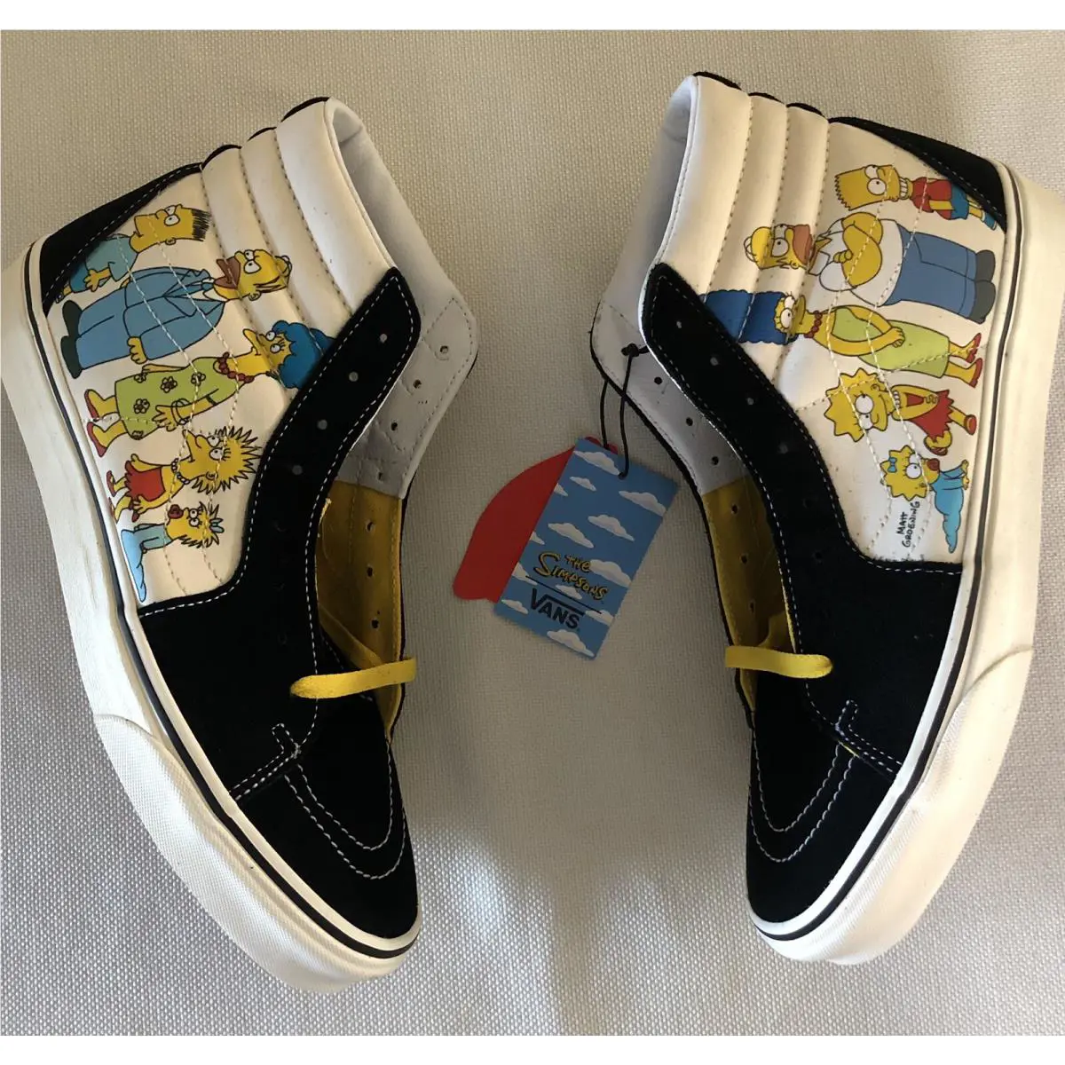 Vans shoes - Vans Sk8-Hi - Black Yellow White 2