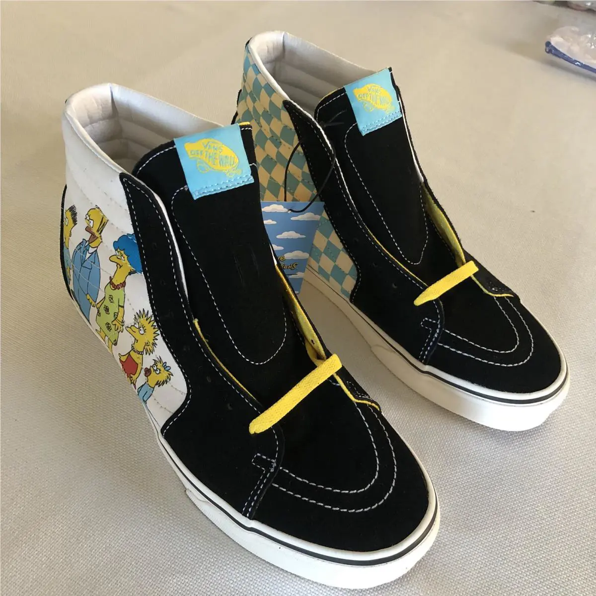 Vans shoes - Vans Sk8-Hi - Black Yellow White 5