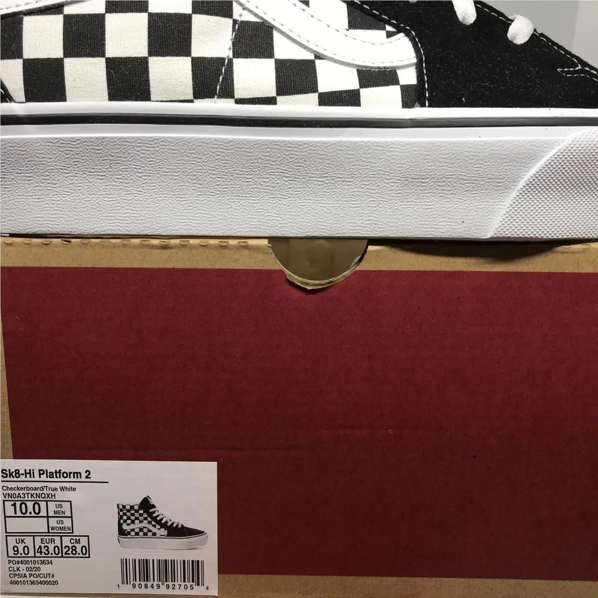 Vans shoes - VANS Sk8 Hi Platform - Platform - VN0A3TKNQXH - Black / White (UPC: 0190849927054) 4