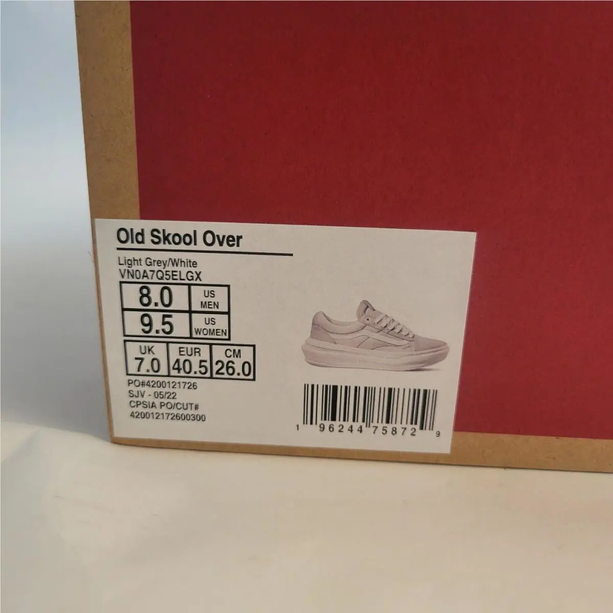 Vans shoes - light grey, white 5
