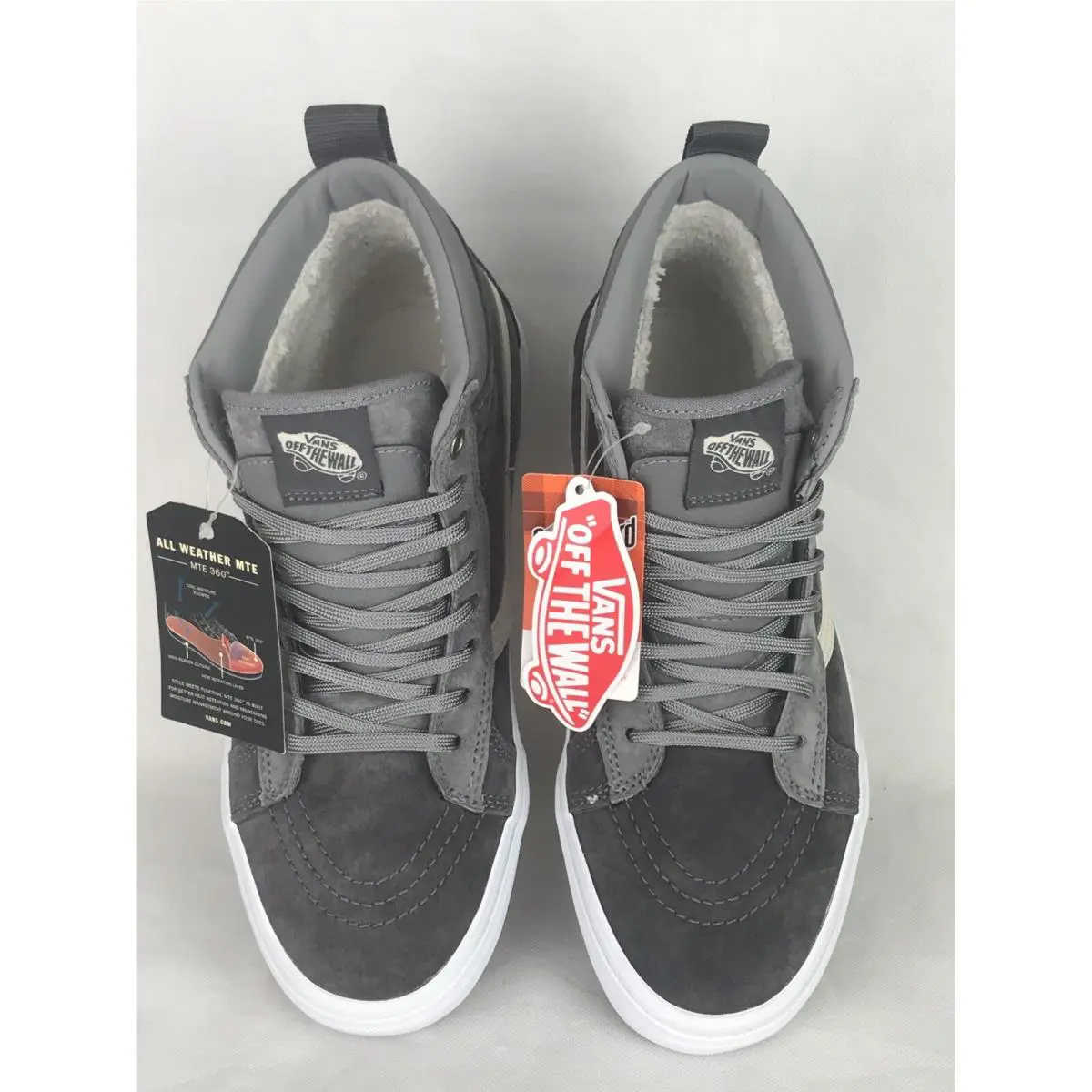 Vans shoes - SK8 HI MTE - MTE - Rabbit Frost Gray Grey White (UPC: 0191932885107) 2
