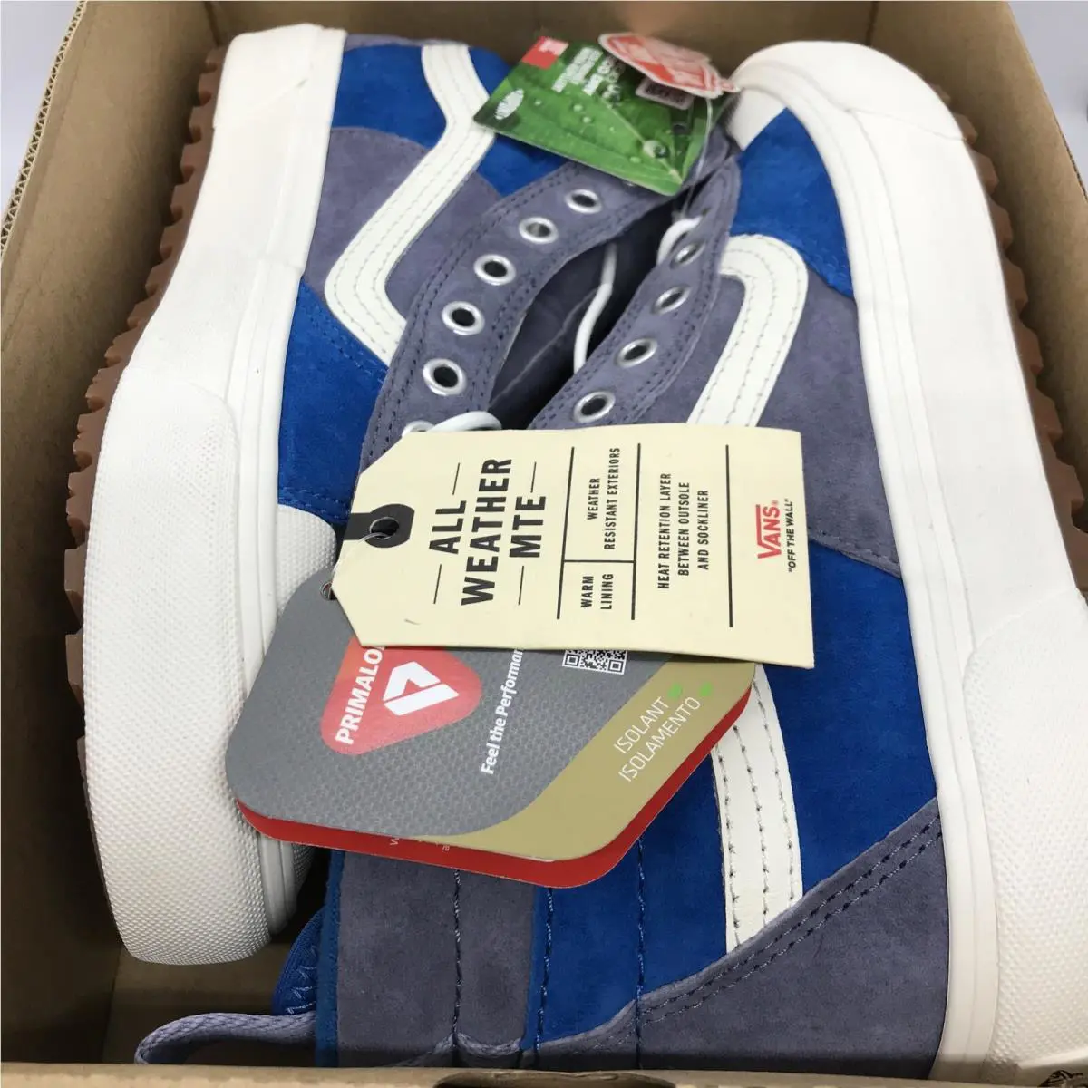 Vans shoes - VANS Sk8-Hi Mte - Mte - Blue Block / Marshmallow - White / Gray - Grey, Manufacturer: Blue Block / Marshmallow (UPC: 0194902287949) 6