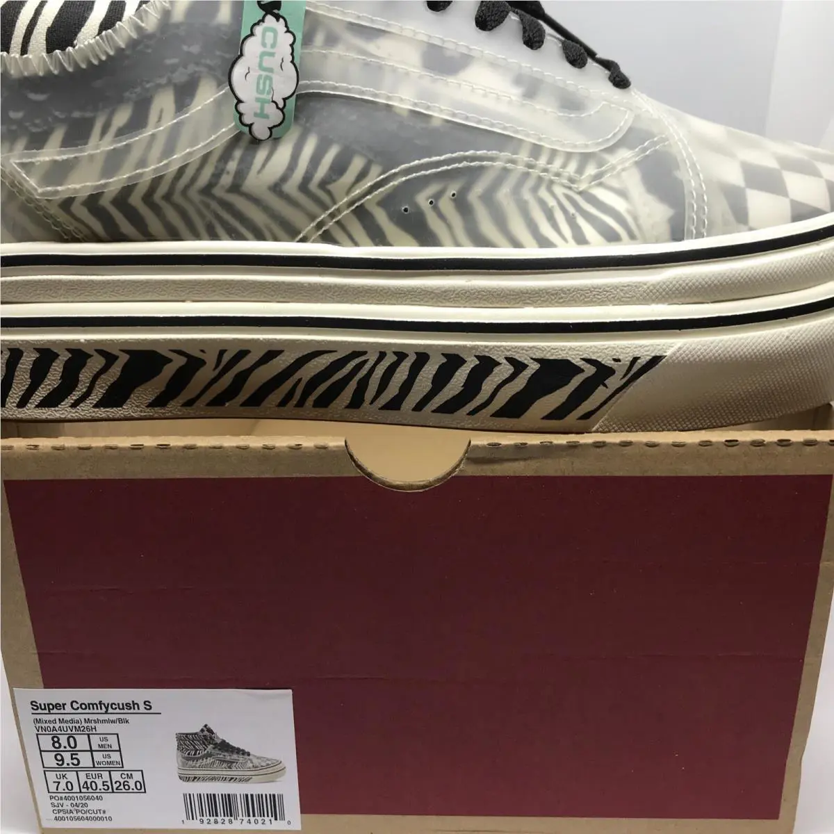 Vans shoes - VANS ComfyCush - ComfyCush - VN0A4UVM26H - Black / Marshmallow - White, Manufacturer: Black / Marshmallow (UPC: 0192828740210) 3