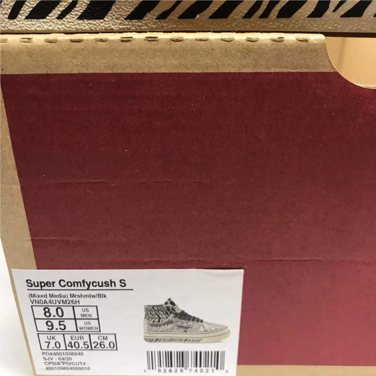 Vans shoes - VANS ComfyCush - ComfyCush - VN0A4UVM26H - Black / Marshmallow - White, Manufacturer: Black / Marshmallow (UPC: 0192828740210) 4