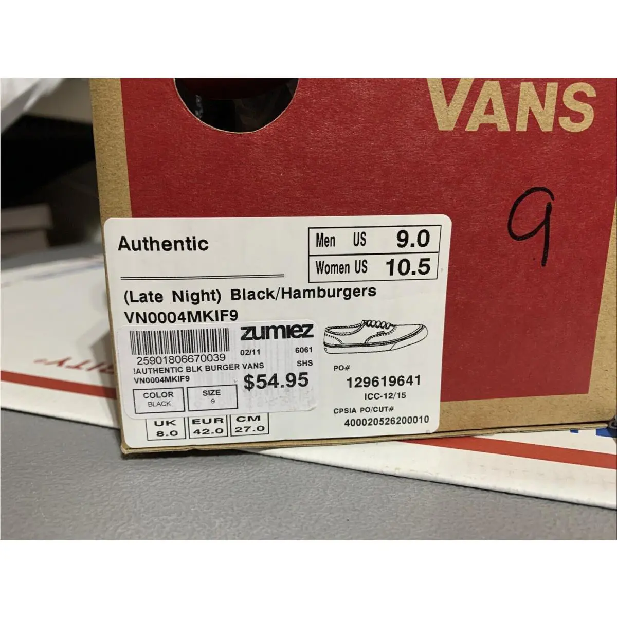 Vans shoes - Night Burger - Night Burger - Black 1