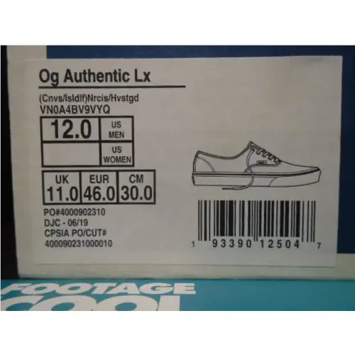 Vans shoes - Vans OG Authentic LX - Authentic - VN0A4BV9VYQ - Yellow 6