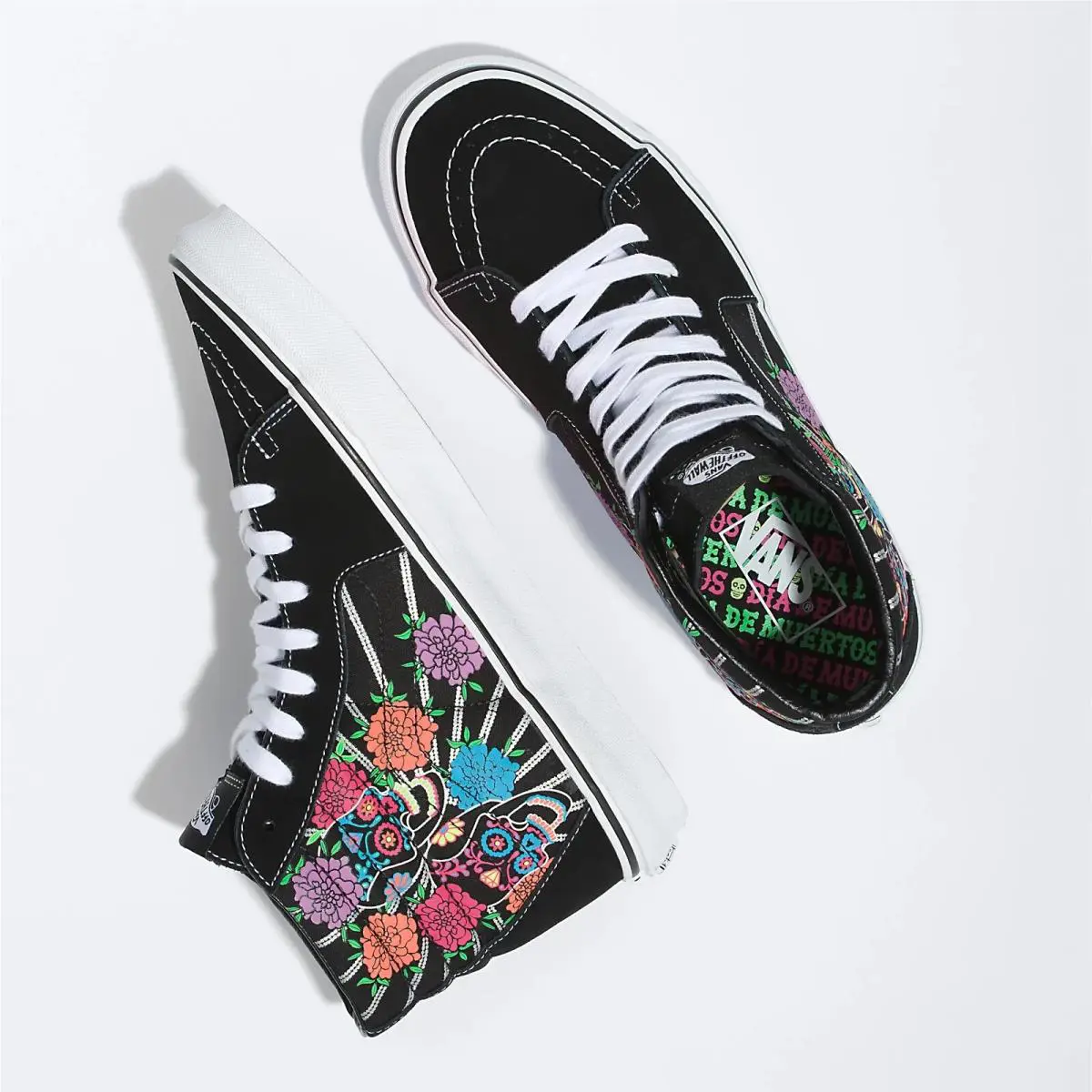 Vans shoes - BLACK SKULL PRINT - 