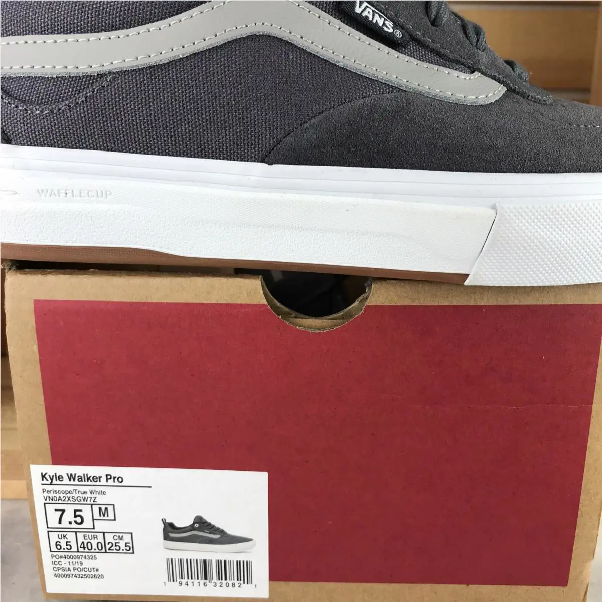 Vans shoes - Kyle Walker Pro - Kyle Walker Pro - Periscope (Gray-Grey) / True White, Manufacturer: Periscope / True White (UPC: 0194116320821) 3