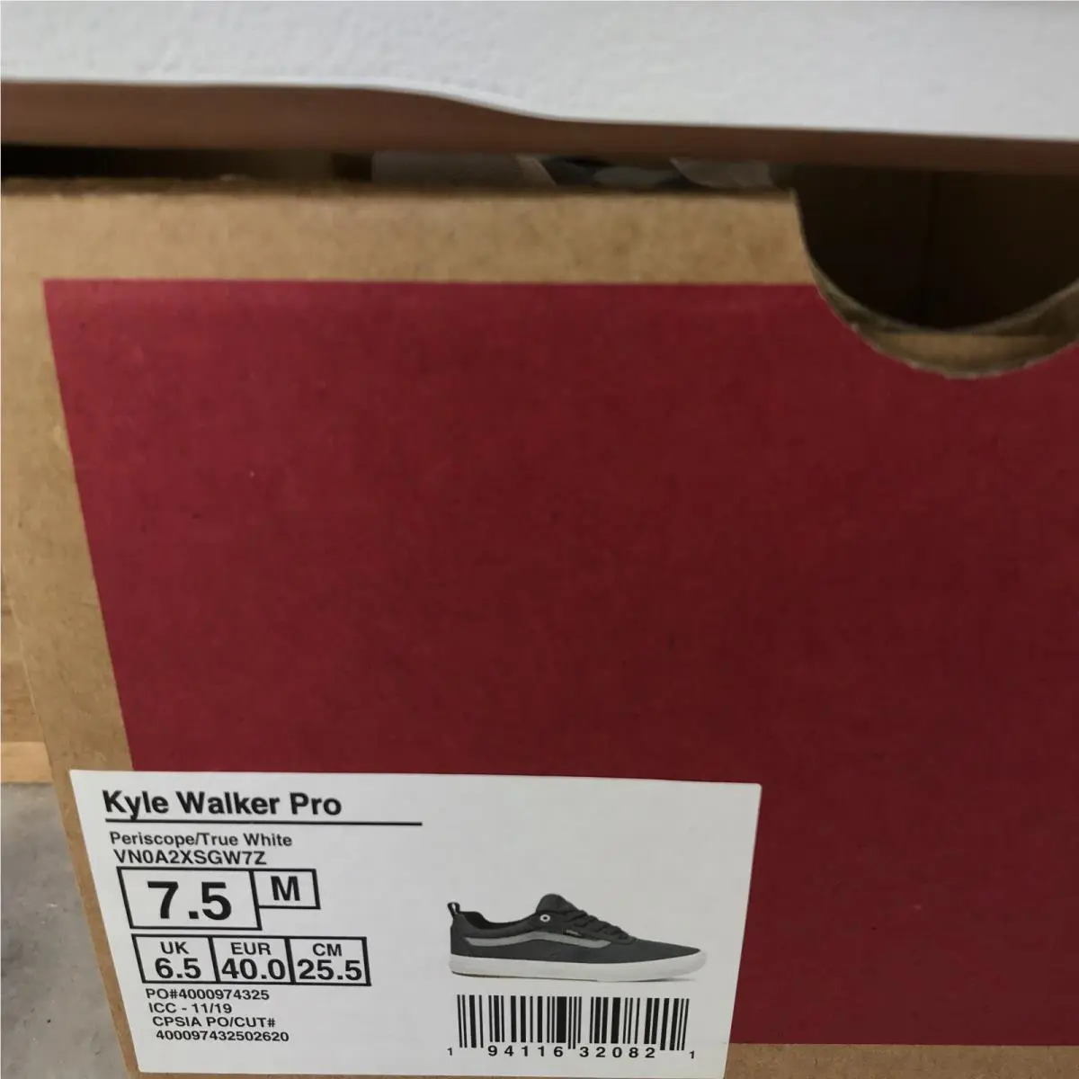 Vans shoes - Kyle Walker Pro - Kyle Walker Pro - Periscope (Gray-Grey) / True White, Manufacturer: Periscope / True White (UPC: 0194116320821) 4
