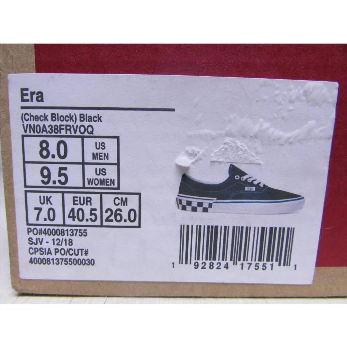 Vans shoes - VANS Era - Era - VN0A38FRVOQ - Black 4