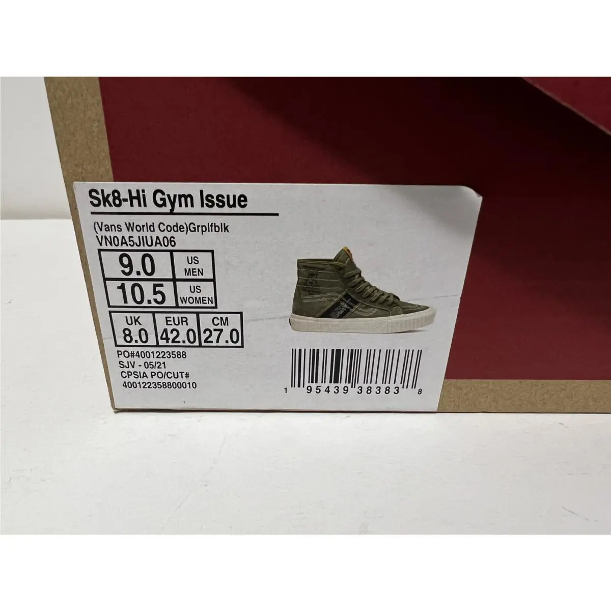 Vans shoes - Sk8-hi Gym Issue - Gym Issue - Vn0a5jiua06 - Green (UPC: 0195439383838) 4