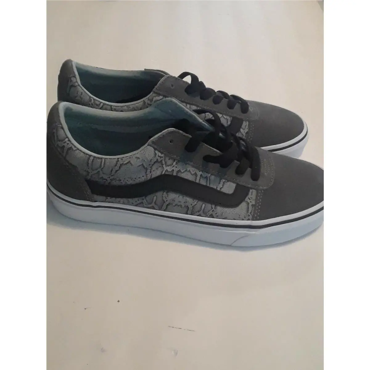 Vans shoes - VANS Off The Wall - Off The Wall - Gray, Manufacturer: Gray, Black & Metallic Silver 0