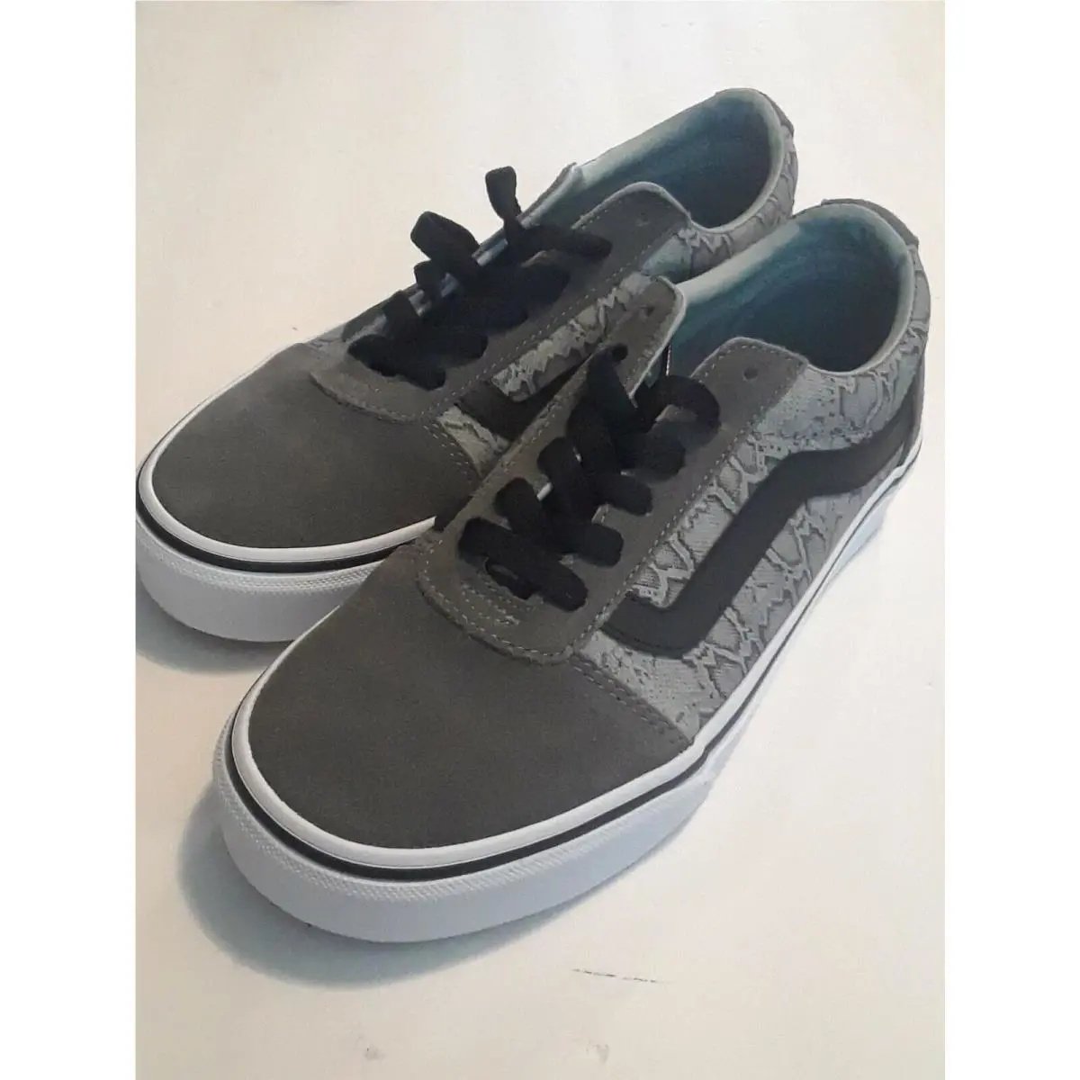 Vans shoes - VANS Off The Wall - Off The Wall - Gray, Manufacturer: Gray, Black & Metallic Silver 1