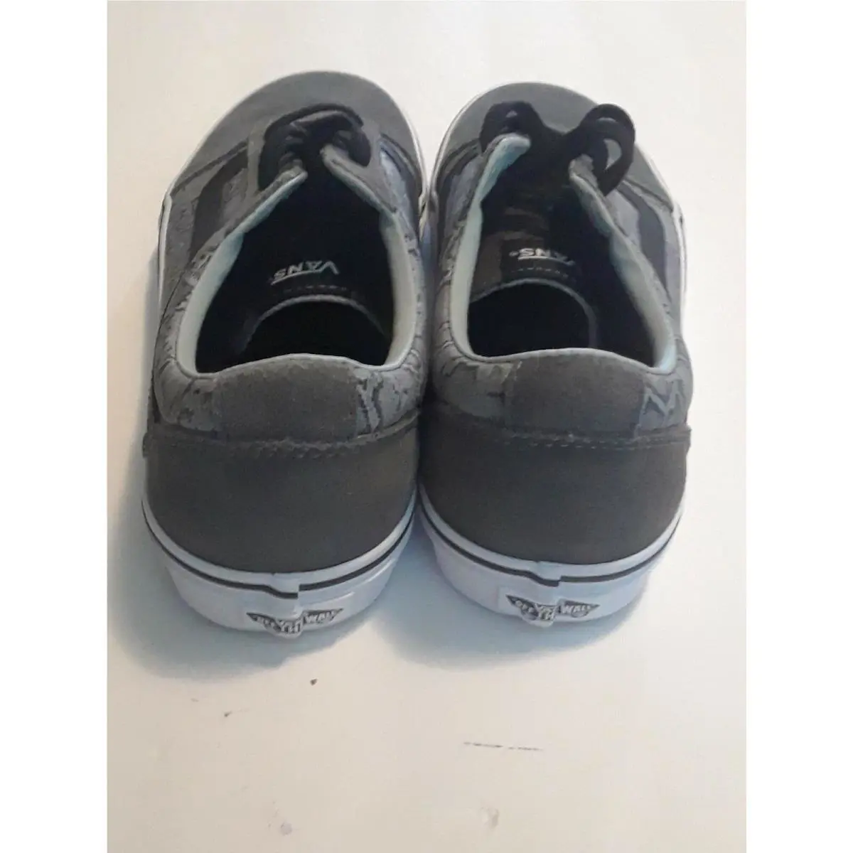 Vans shoes - VANS Off The Wall - Off The Wall - Gray, Manufacturer: Gray, Black & Metallic Silver 2